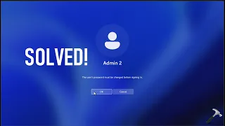 User's password must be changed before signing-in - Windows 11