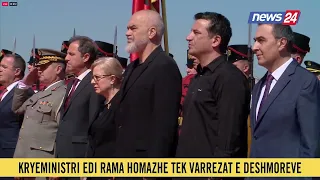 5 Maji, Rama homazhe te “Varrezat e Dëshmorëve”, ja kush e shoqëron