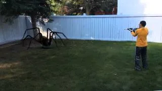 Giant spider attack!