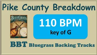 Pike County Breakdown 110 bluegrass backing track in G