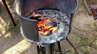 How To Build A Coal Forge | Simple Homemade Blacksmith's Forge