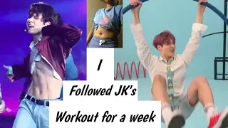 I FOLLOWED JUNGKOOK'S WORKOUT ROUTINE FOR A WEEK