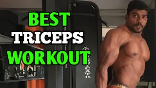 BEST TRICRPS WORKOUT FOR BEGINNERS|IN TAMIL| AJITHKUMAR #TRICEPS