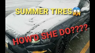 CAUGHT IN THE SNOW with my 2019 MUSTANG on SUMMER TIRES!! *DO NOT TRY THIS AT HOME*