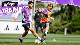 Welcome back Modrić & Nacho! | Real Madrid training