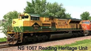 NS 1067 Norfolk Southern Reading Heritage 4K