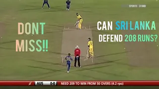 Can Sri Lanka Defend 208 Runs? | Sri Lanka V Australia | 2nd ODI 2011 Highlights