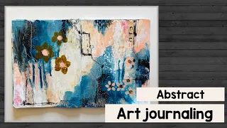 Abstract art journaling - process video