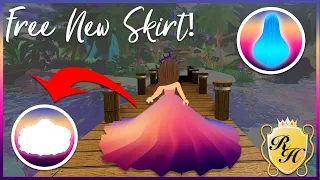 Free Midnight Mademoiselle Skirt w/ Gamepass! Glowing Hair and Sunset Island Info for Royale High