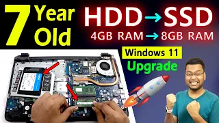 How to Install SSD & RAM 5X🚀🚀 Laptop RAM Upgrade | How to Install Windows 11 in Unsupported Laptop