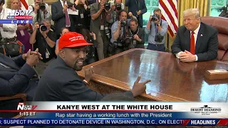 KANYE WEST Goes On A RANT At The White House With President Trump