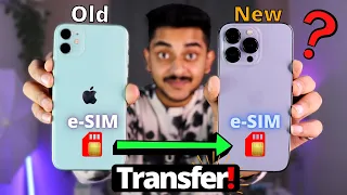 How to Transfer eSim from one iPhone to Another - iPhone 12 to iPhone 13 Pro | 2022 (Hindi)