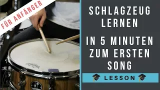 Schlagzeug lernen für Anfänger - in 5 Minuten einen Song spielen