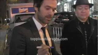 Romain Duris - Signing Autographs at the 'Populaire' Premiere in NYC