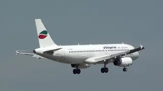 Bulgarian Air Charter Airbus 320 LZ-LAC Landing Frankfurt am Maim FRA