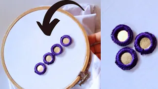 🌺Hand Embroidery | Easy Mirror Work Embroidery - Mirror Work Stitch - 109 |Beginners crochet special