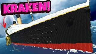 Can a KRAKEN Sink the Titanic in Stormworks Sinking Ship Survival?