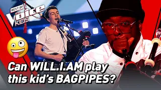 UNFORGETTABLE Blind Auditon with BAGPIPES in The Voice Kids! 😲