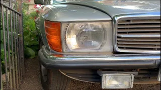 Mercedes R107 280SL headlight removal and refurbishment