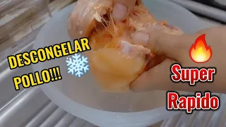 Descongelar pollo, ¡¡SUPER RAPIDO!!