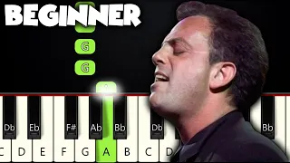 Piano Man - Billy Joel | BEGINNER PIANO TUTORIAL + SHEET MUSIC by Betacustic