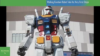 Walking Gundam Robot Take Its Very First Steps