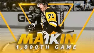 Evgeni Malkin Plays His 1000th Game