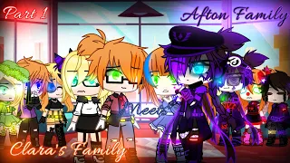 Afton Family Meets Clara's Family / Fnaf / Pt.1 / Sparkle_Aftøn