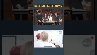 members reaction to mc jin and jin made v cry 🥺💜#bts #trendingshorts #bangtan💜