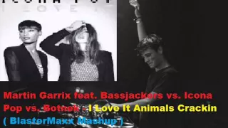 Martin Garrix feat  Bassjackers vs  Icona Pop vs  Botnek   I Love It Animals Crackin   BlasterMaxx M