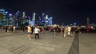 Virtual Running Walking Night Singapore Marina Bay