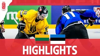 Highlights: Lithuania vs Estonia | 2024 #mensworlds Division 1B