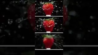 480fps vs 1000fps strawberry spin fps test #shorts