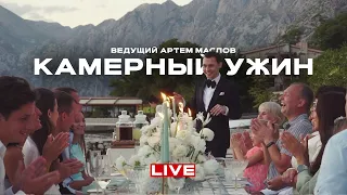 Ведущий Артем Маслов. Свадьба в Черногории. Начало ужина.