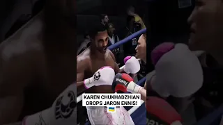 Karen Chukhadzhian Drops Jaron Ennis! 🇺🇦 #Shorts | Fight Night Champion Simulation