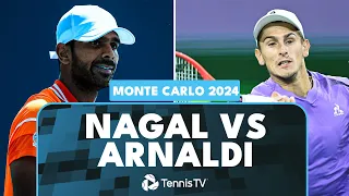 Sumit Nagal Makes History vs Matteo Arnaldi | Monte Carlo 2024 Highlights