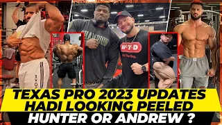 Texas Pro 2023 updates +Hadi ready for Olympia 2023 +Logan's comeback +Hunter vs Andrew+Keone's best