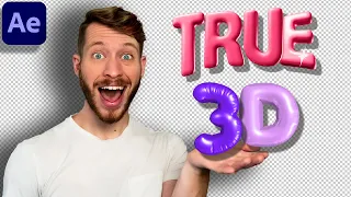 Amazing REAL 3D Text in After Effects!