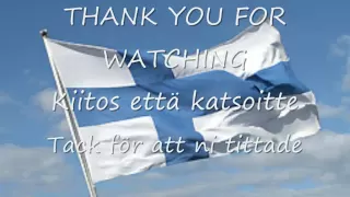 Maamme - Vårt Land   (Our Land)   Finland Anthem with lyrics