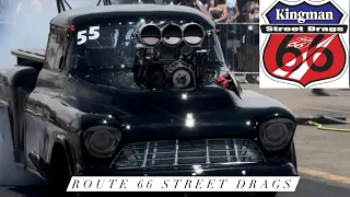 FAST CARS AND FAST PASSES - EXCLUSIVE FOOTAGE - ROUTE 66 STREET DRAGS - KINGMAN AZ