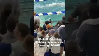 Caeleb Dressel WATCHES his American Record get BROKEN!!