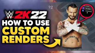 WWE 2K22: How To Use Custom Renders/Portraits! (EASY Tutorial)