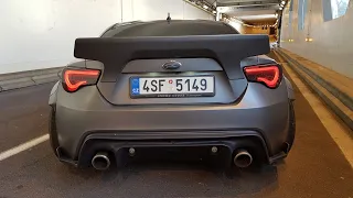 580HP Subaru BRZ 6.2l V8 LS3 Rocket Bunny - Start, Revs, POP & BANGS!