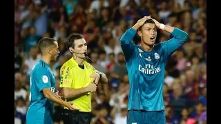 Cristiano Ronaldo Red Card - Barcelona vs Real Madrid 1-3 - Highlights & Goals - 13 August 2017