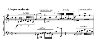 Analysis of Motivic Development- Bach's Invention No. 1 in C Major