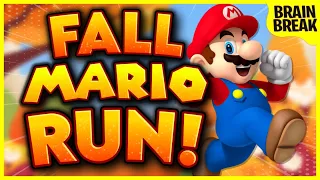 Fall Mario Run! | Autumn Mario Brain Break | Fall Danny Go Noodle | Mario Yoga Just Dance