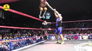 Fénix y Pentagón Jr. vs Puma King y El Hijo del Vikingo - EMW / AAA Auditorio Fausto Gutierrez