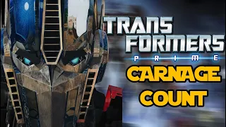 Transformers Prime Season 1 Carnage Count