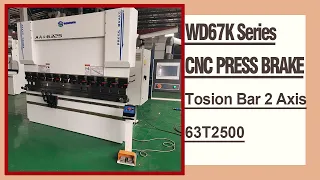 Rongwin WD67K Series two axis torsion bar hydraulic press brake are beautiful and practical.