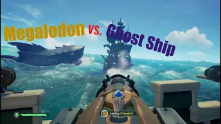 Megalodon Attacks Ghost Ship! | Sea of thieves - No Commentary